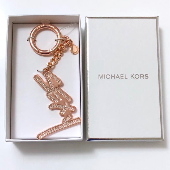 Michael Kors Handbags - Michael Kors “Sexy” Rose Gold Bag charm/Keychain